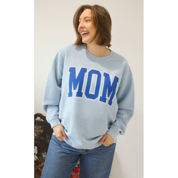 charlie southern: classic mom cord - blue