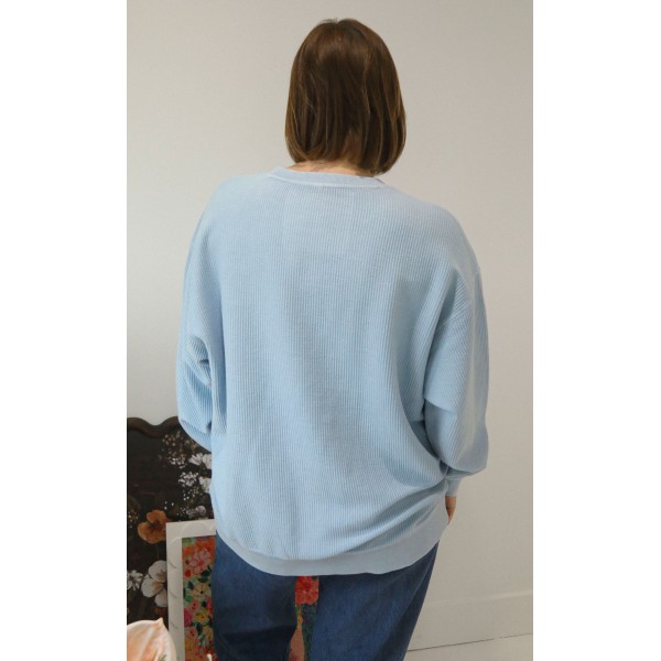charlie southern: classic mom cord - blue