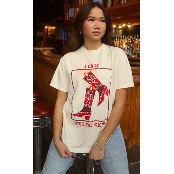 charlie southern: just for kicks tee
