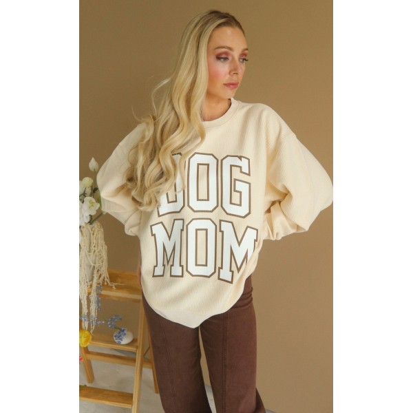 charlie southern: dog mom cord - latte